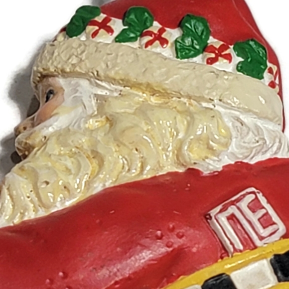 Kurt Adler Santa Claus Ornament Side View Santa's World Christmas - Picture 6 of 8
